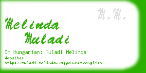 melinda muladi business card